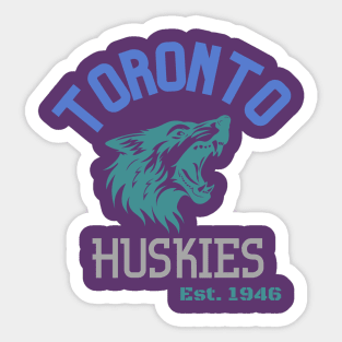 Toronto huskies Sticker